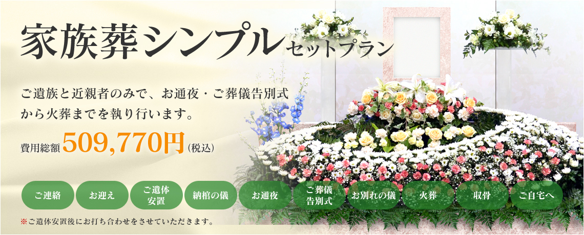 家族葬シンプルセットプラン
